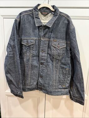 Vintage Polo Jeans Co. Ralph Lauren denim trucker jacket. Size Large